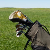 Moderne Abstracte Kleuren van Edele Metalen Fracta Golfheadcover (Insitu)