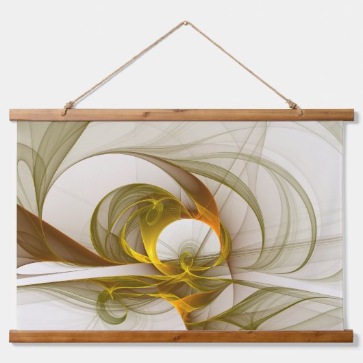Moderne Abstracte Kleuren van Edele Metalen Fracta Hangend Wandkleed (Voorkant)