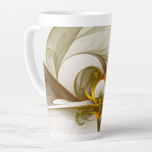 Moderne Abstracte Kleuren van Edele Metalen Fracta Latte Mok