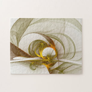 Moderne Abstracte Kleuren van Edele Metalen Fracta Legpuzzel