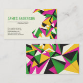 Moderne Abstracte kleuren Visitekaartje (Voorkant / Achterkant)
