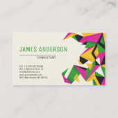 Moderne Abstracte kleuren Visitekaartje (Voorkant)