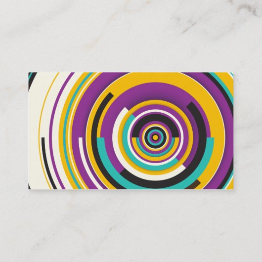 Moderne Abstracte kleuren Visitekaartje (Achterkant)