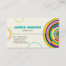 Moderne Abstracte kleuren Visitekaartje