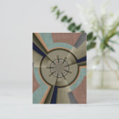 Moderne Abstracte Kleurharmonie Fractale Kunst Gra Briefkaart (Staand voorkant)