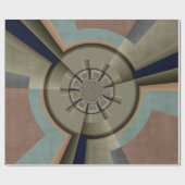 Moderne Abstracte Kleurharmonie Fractale Kunst Gra Cadeaupapier (Vlak)