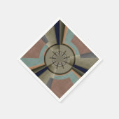 Moderne Abstracte Kleurharmonie Fractale Kunst Gra Servet (Hoek)