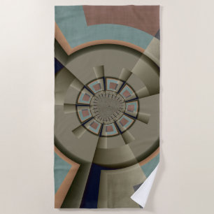 Moderne Abstracte Kleurharmonie Fractale Kunst Gra Strandlaken