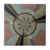 Moderne Abstracte Kleurharmonie Fractale Kunst Gra Tegeltje (Voorkant)