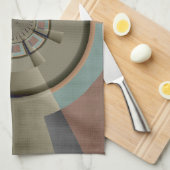 Moderne Abstracte Kleurharmonie Fractale Kunst Gra Theedoek (Quarter Fold)