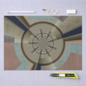 Moderne Abstracte Kleurharmonie Fractale Kunst Gra Tissuepapier (Craft)