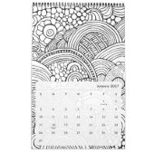 Moderne Abstracte kleurpatronen - Zwart Wit Kalender (Jan 2027)