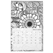 Moderne Abstracte kleurpatronen - Zwart Wit Kalender (Feb 2026)