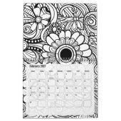 Moderne Abstracte kleurpatronen - Zwart Wit Kalender (Feb 2027)