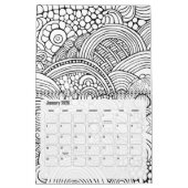 Moderne Abstracte kleurpatronen - Zwart Wit Kalender (Jan 2026)