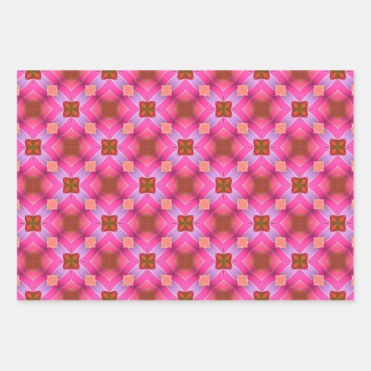 Moderne Abstracte kleurrijke beelden Inpakpapier Vel (Voorkant)