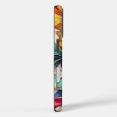 Moderne abstracte kleurrijke bladeren & aangepaste Case-Mate iPhone case (Achterkant / Rechts)