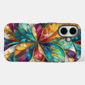 Moderne abstracte kleurrijke bladeren & aangepaste Case-Mate iPhone case (Achterkant (horizontaal))