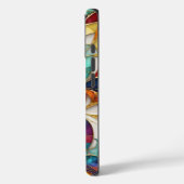 Moderne abstracte kleurrijke bladeren & aangepaste Case-Mate iPhone case (Achterkant / Links)