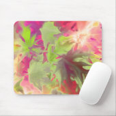 Moderne Abstracte kleurrijke bladeren Muismat (Met muis)