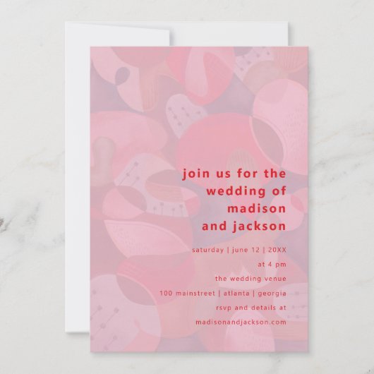 Moderne abstracte kleurrijke eenvoudige minimale b kaart (Voorkant)