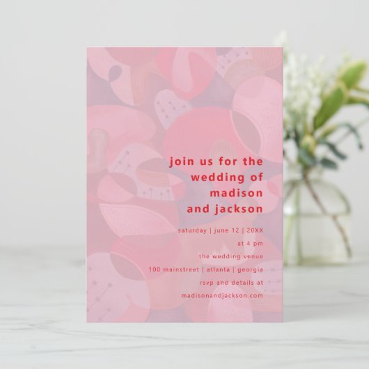 Moderne abstracte kleurrijke eenvoudige minimale b kaart (Staand voorkant)