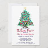 Moderne Abstracte kleurrijke gedecorreerde boomvak Kaart (Voorkant)