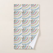 Moderne Abstracte kleurrijke geometrische patronen Bad Handdoek (Handdoek)