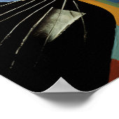 Moderne Abstracte Kleurrijke Kattenwandkunst Poster (Hoek)