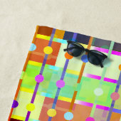 Moderne Abstracte kleurrijke keukenhanddoek Strandlaken (In situ)