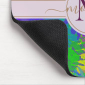 Moderne Abstracte kleurrijke kleurstofkleurstofmon Muismat (Hoek)