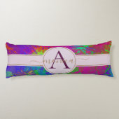 Moderne Abstracte kleurrijke kleurstofpatronen Lichaamskussen (Achterkant)