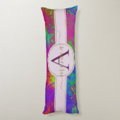 Moderne Abstracte kleurrijke kleurstofpatronen Lichaamskussen (Achterkant (Verticaal))