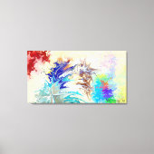 Moderne Abstracte kleurrijke "NEXUS" Canvas Afdruk (Voorkant)