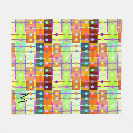 Moderne Abstracte, kleurrijke patroonbundel Fleece Deken (Voorkant (Horizontaal))