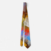 Moderne Abstracte kleurrijke pleinen Stropdas (Achterkant)