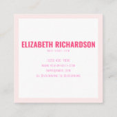 Moderne Abstracte Kleurrijke Rainbow Make-up Huidn Vierkante Visitekaartje (Achterkant)