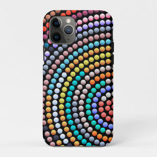 Moderne Abstracte Kleurrijke Stippenkunst Case-Mate iPhone Case