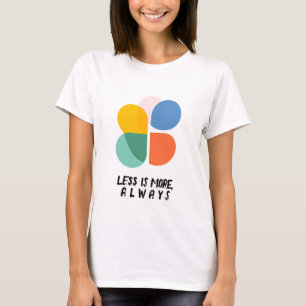 Moderne Abstracte kleurrijke vorm T-shirt