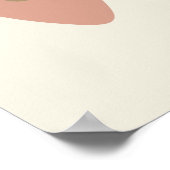 Moderne Abstracte kleurrijke vormen, midden eeuw Poster (Hoek)