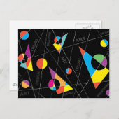 Moderne Abstracte kleurrijke vormgeving | Briefkaart (Voorkant / Achterkant)