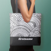 Moderne Abstracte kleurvormen - BW Tote Bag