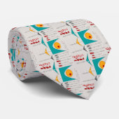 Moderne Abstracte klim halverwege de eeuw Stropdas (Opgerold)