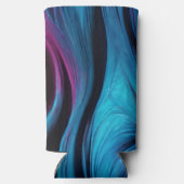 Moderne Abstracte Koelbox- Gewoon Chillin-Blue Seltzer Blikjeskoeler (Achterkant)