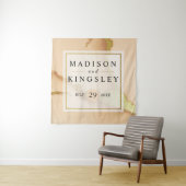 Moderne Abstracte Koraal 🌸 Inkt Olieverf Bruiloft Wandkleed (In situ)