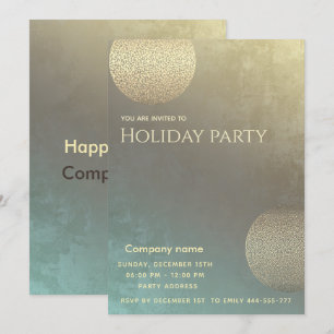 Moderne abstracte kringen corporate Holiday party Kaart