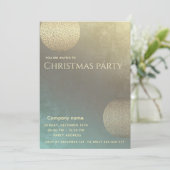 Moderne abstracte kringen corporate kerstfeest kaart (Staand voorkant)