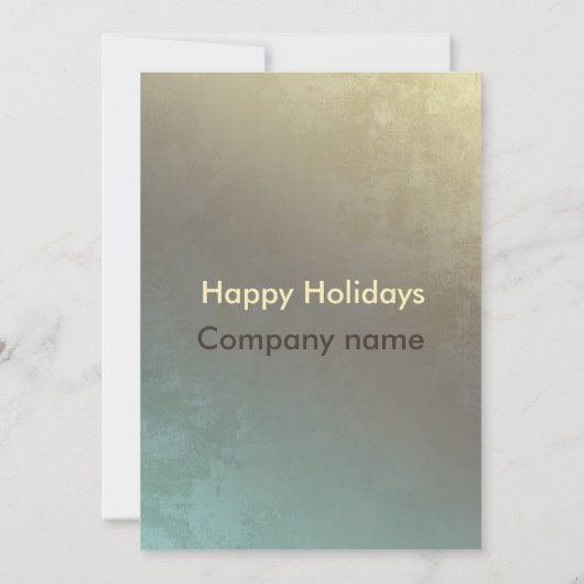 Moderne abstracte kringen corporate kerstfeest kaart (Achterkant)