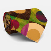 Moderne Abstracte kringen Stropdas (Opgerold)