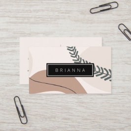 Moderne Abstracte Kunst Aarde Tones Visitekaartje